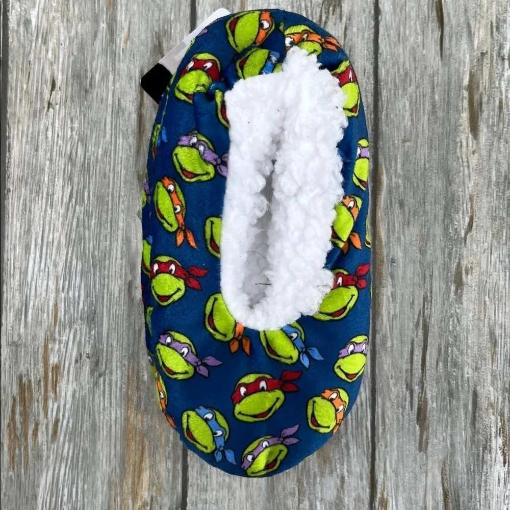 Toddler Boys Paw Patrol & Ninja Turtle Comfy Slippers 2-Pack Size 8–10